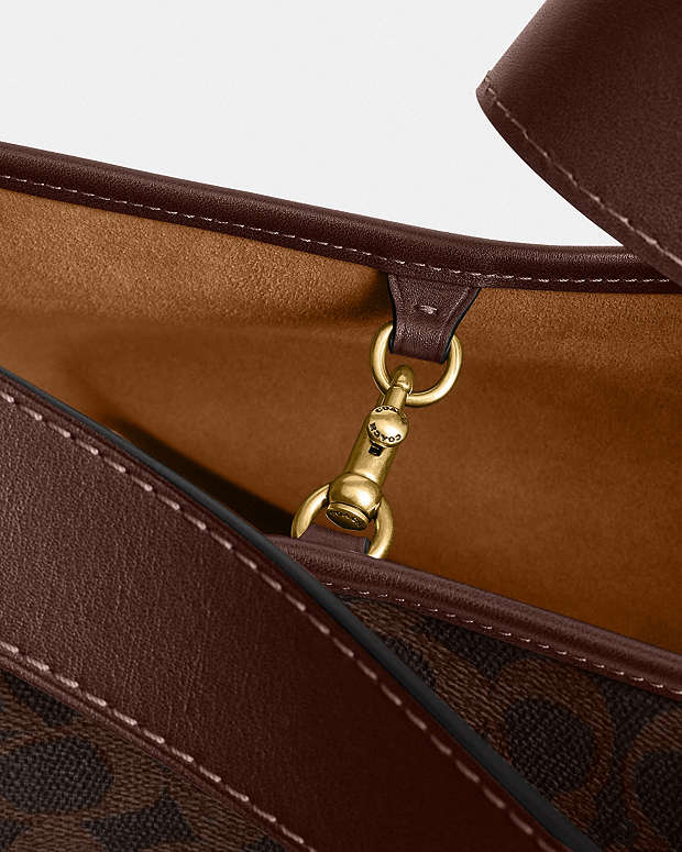 Coach Bleecker bucket bag made from signature canvas