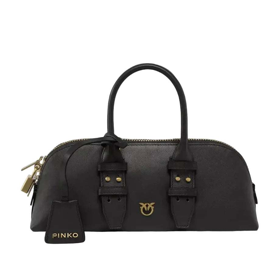 Pinko Escape Small Leather Bag in Black