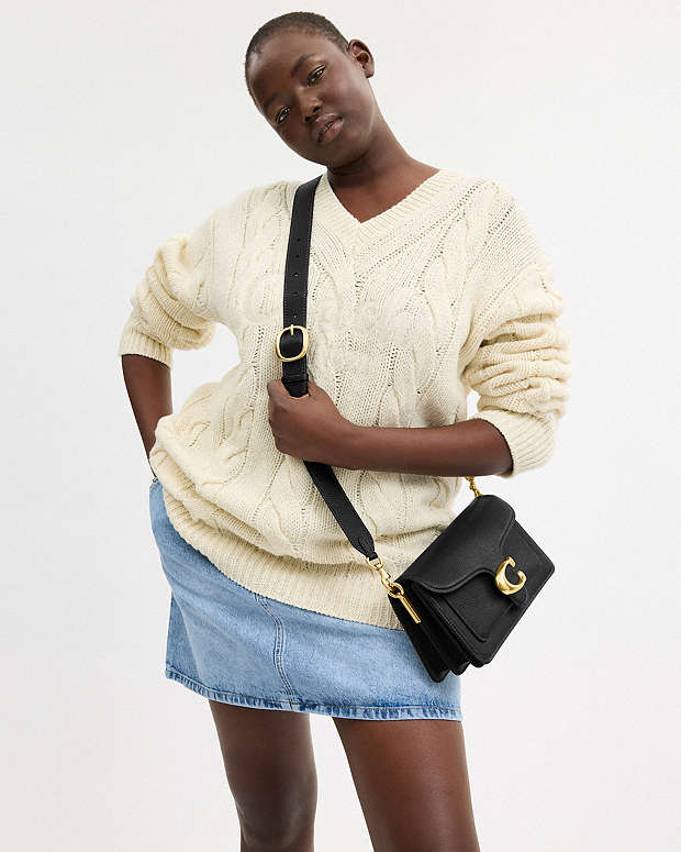 Coach Tabby Shoulder Bag 26 in black