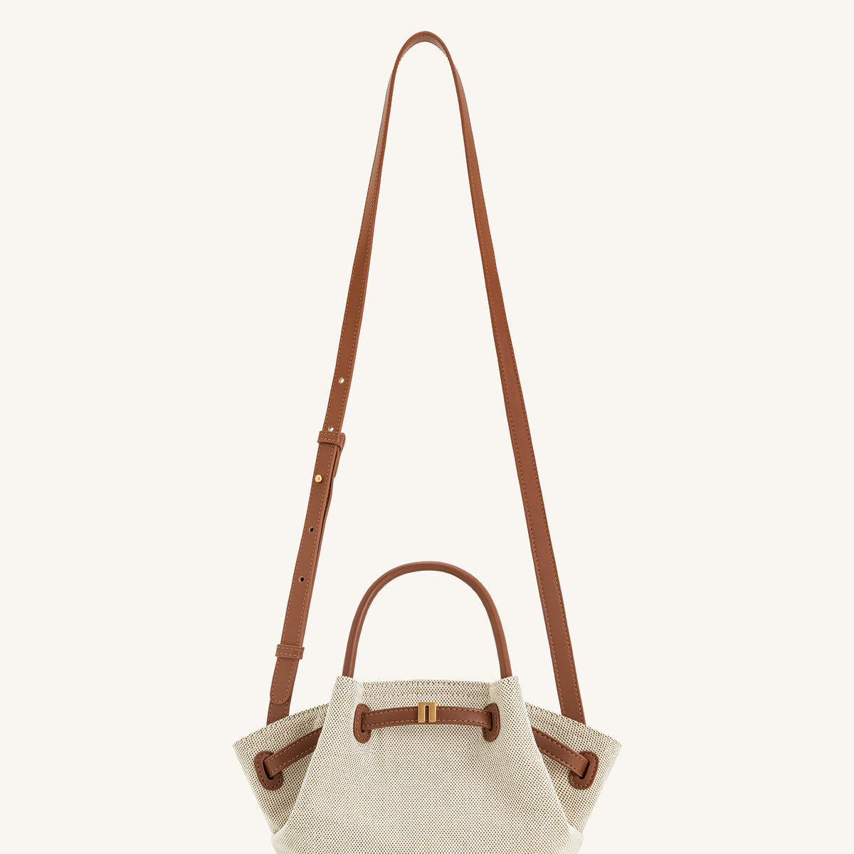 JW PEI Hana Mini Tote Bag - Brown Canvas