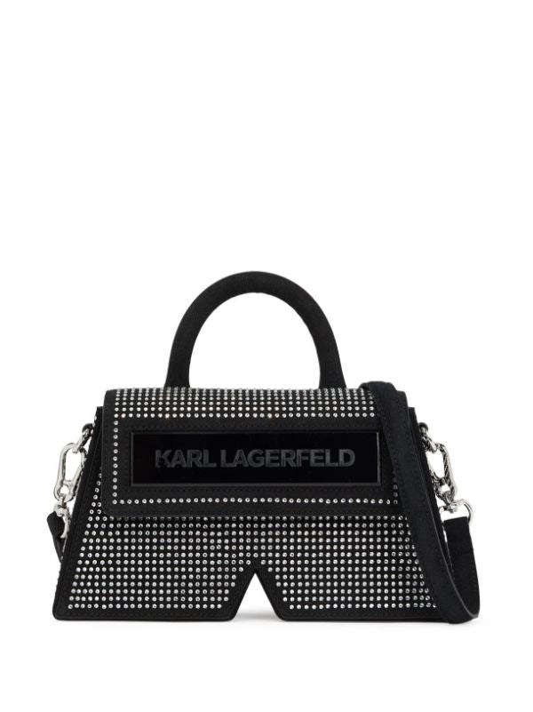 Karl Lagerfeld IKON/K crystal-embellished crossbody bag