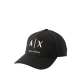 Armani Exchange Baseball Cap Unisex Black Off white