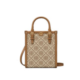 Tory Burch Mini Monogram Tote in Brown
