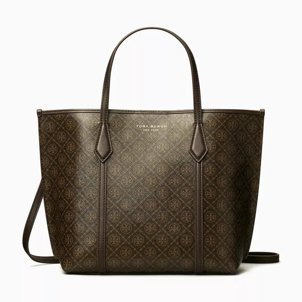 TORY BURCH Small Perry Tote Bag in Coated-canvas