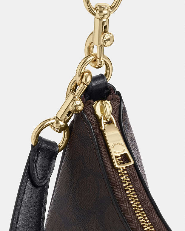 Coach Teri Hobo Bag In Signature Canvas