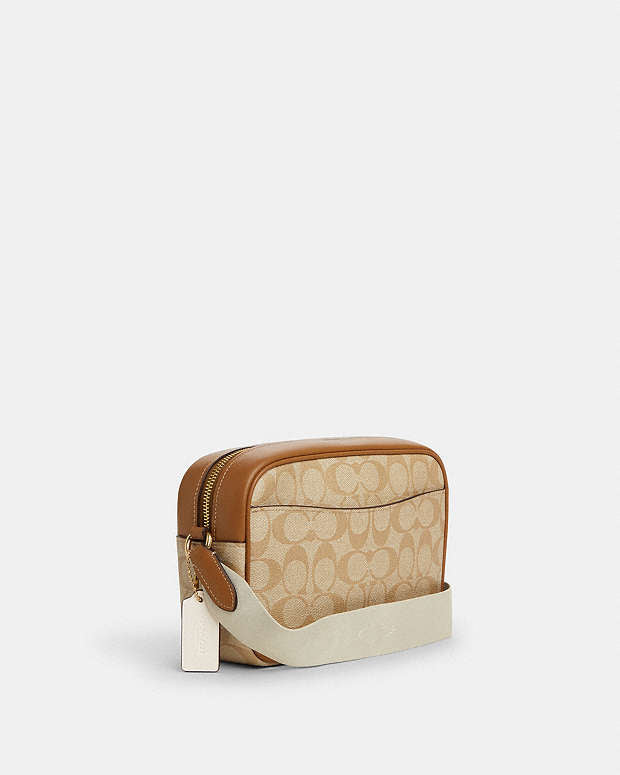 Coach Jamie Camera Bag In Signature Canvas With Stripe