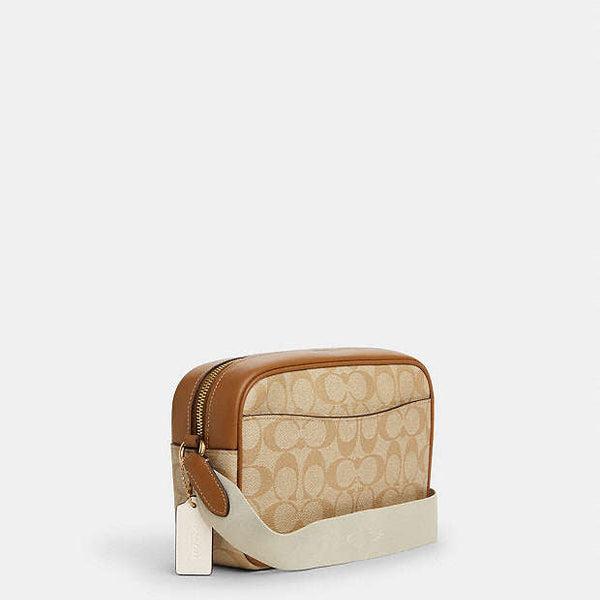 Coach Jamie Camera Bag In Signature Canvas With Stripe