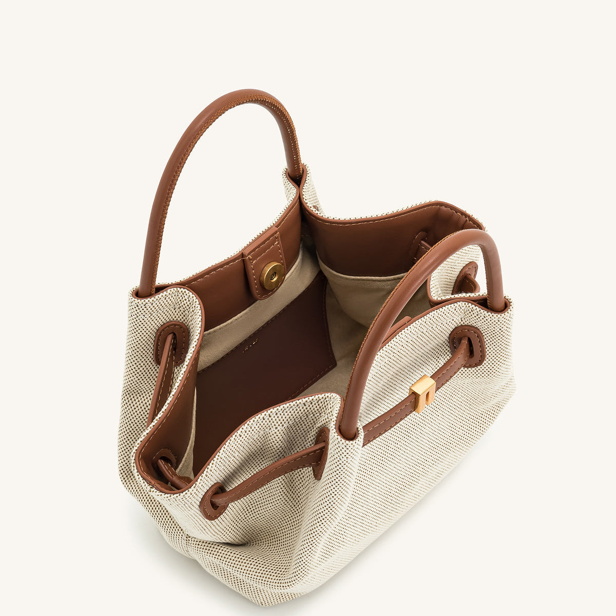 JW PEI Hana Mini Tote Bag - Brown Canvas