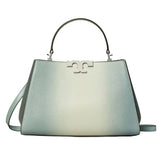 Tory Burch Eleanor Lizard Satchel in Blanc