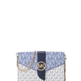 Micheal Kors Crossbody Bag with Chain in Blue