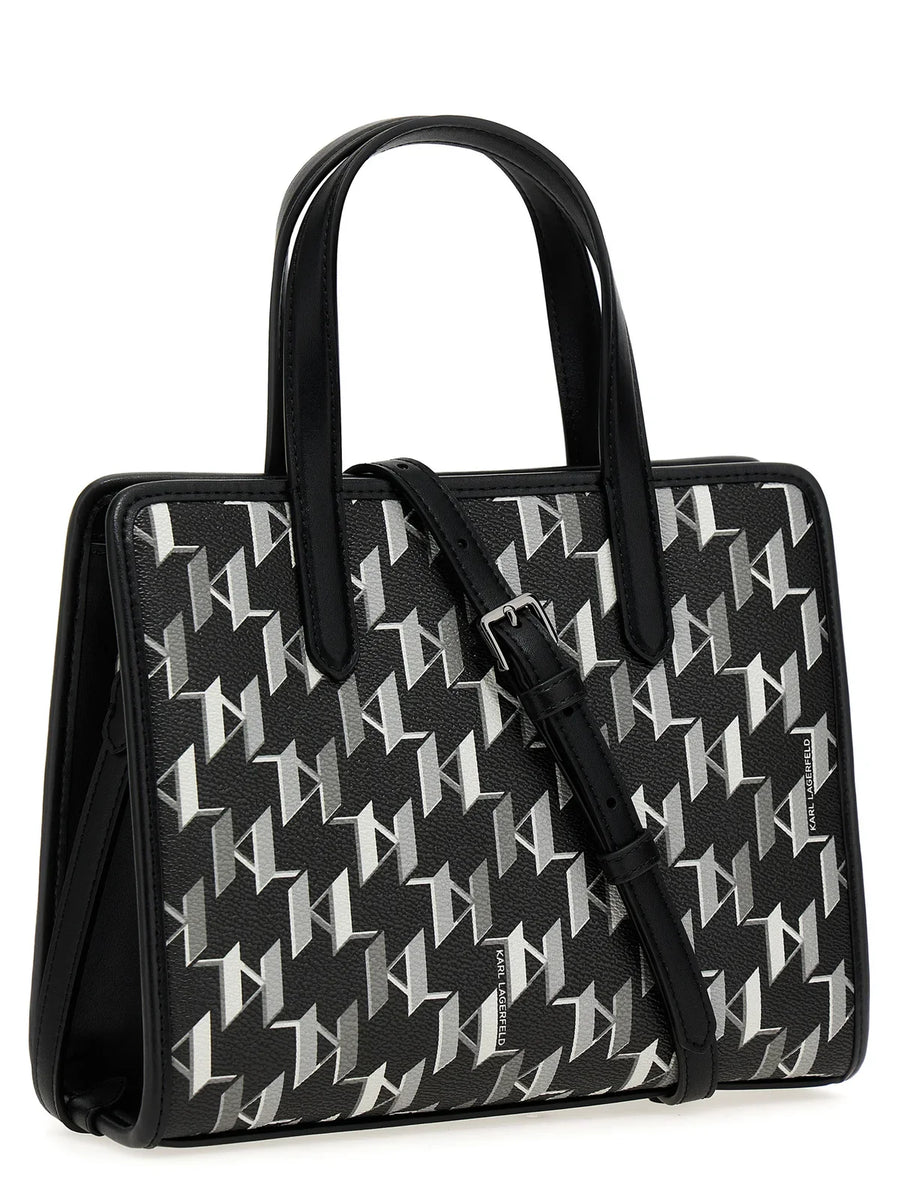 Karl Lagerfeld K/Ikonik Monogram Small Tote Bag