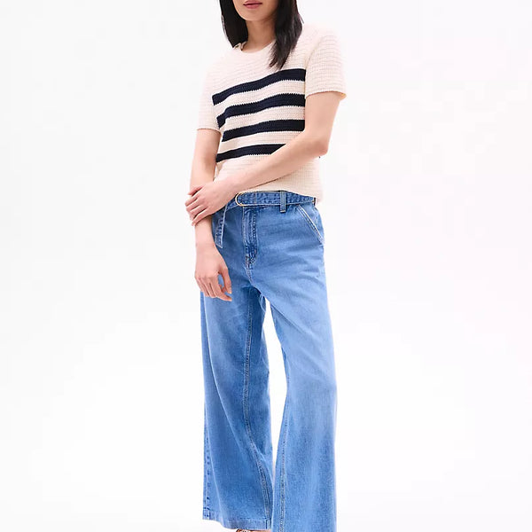 Tommy Hilfiger Gold Button Textured Knit Sweater size M