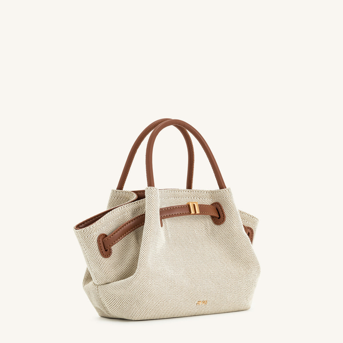 JW PEI Hana Mini Tote Bag - Brown Canvas