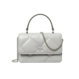 Tory Burch Mini Kira Diamond Quilt Charm Top-Handle Crossbody