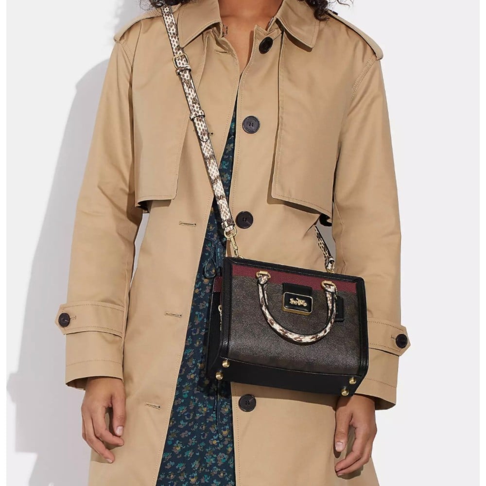 COACH GRACE MONOGRAM X PLUM MINI TOTE BAG