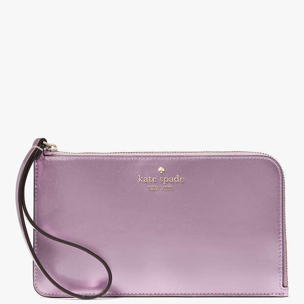 Kate Spade Lucy Medium L-zip Wristlet light purple