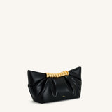 JW PEI Leia Pleated Clutch in Black