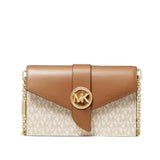 Micheal Kors Crossbody Bag with Chain in Brown