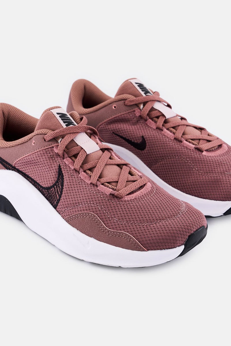 Nike Women Legend Essential 3 NN Lace Up Running Shoes, Mauve size 7M