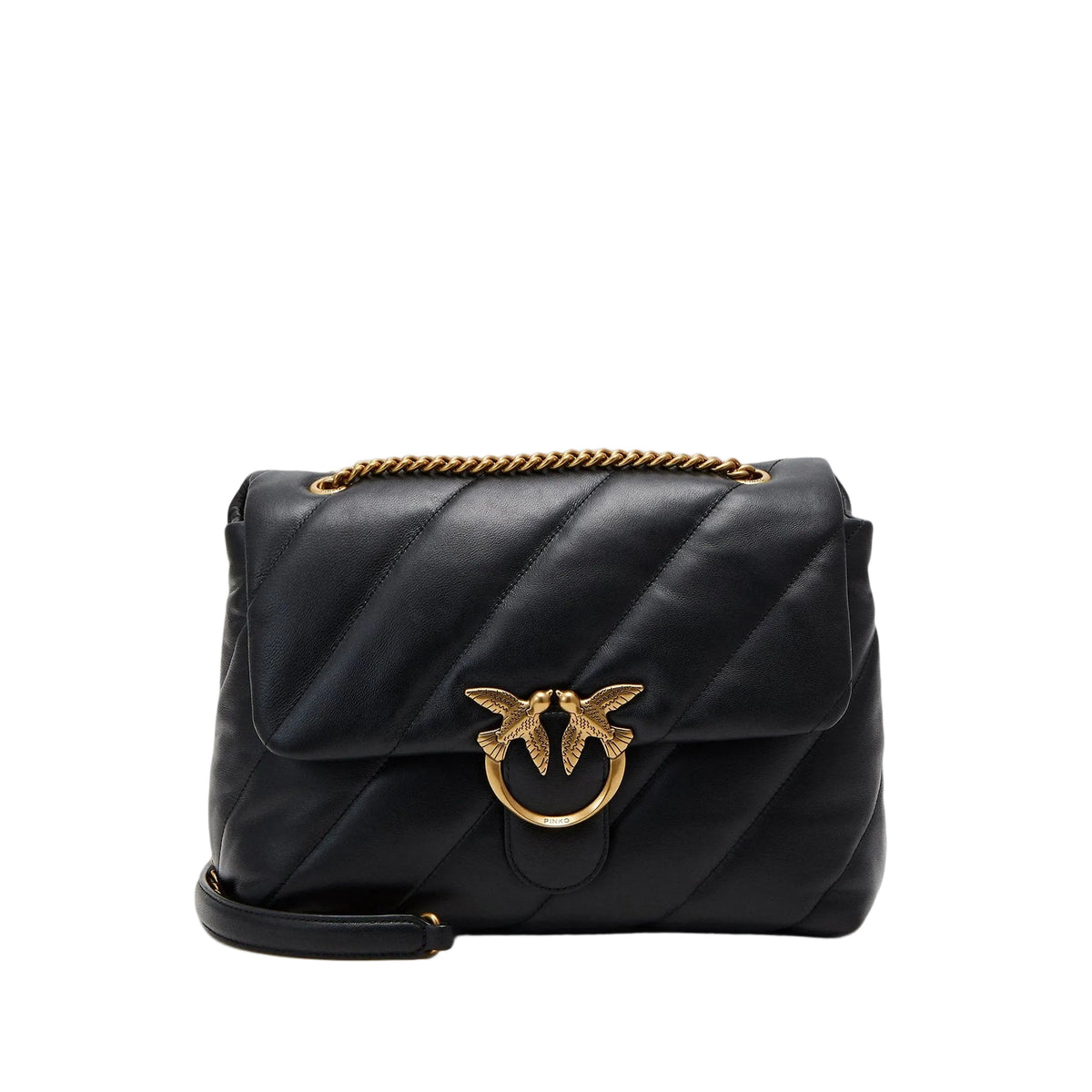 Pinko Maxi Love Handbag in Black