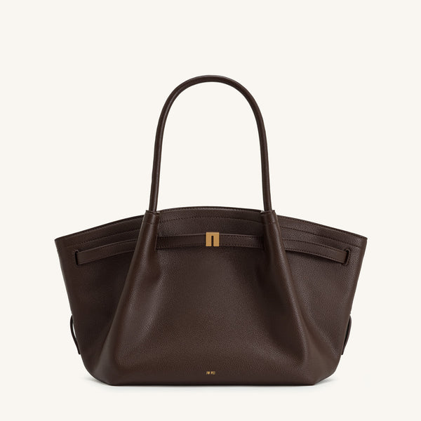 Hana Medium Tote Bag - Dark Brown