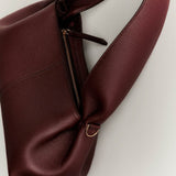 Polene Numéro Neuf East West EDITION TEXTURED Black cherry