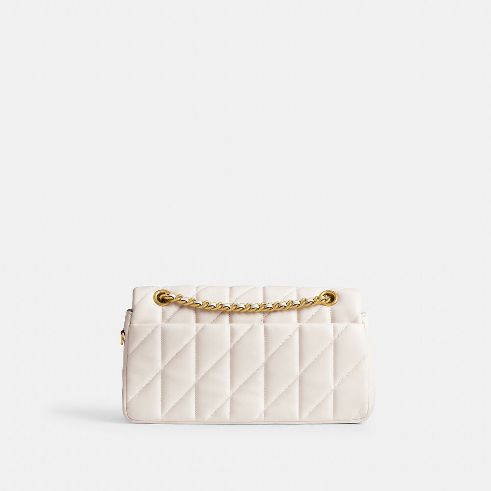 Coach Tabby Shoulder Bag 26  With Pillow Quilting white