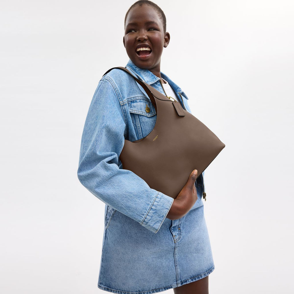 Coach Brooklyn 28 Shoulder Bag in stone