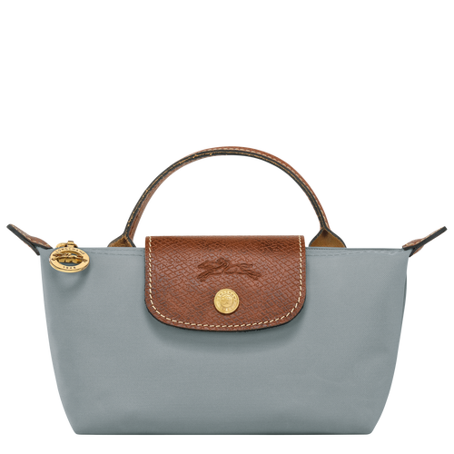 LONGCHAMP LE PLIAGE ORIGINAL MINI POUCH LONGCHAMP IN STEEL