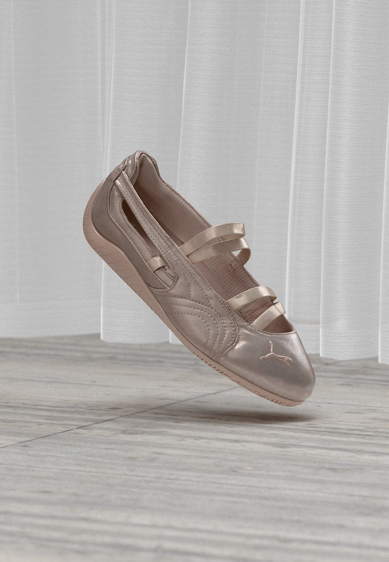 Puma SPEEDCAT BALLET - Ankle strap ballerina shoes - rose latte/silver-coloured size 39