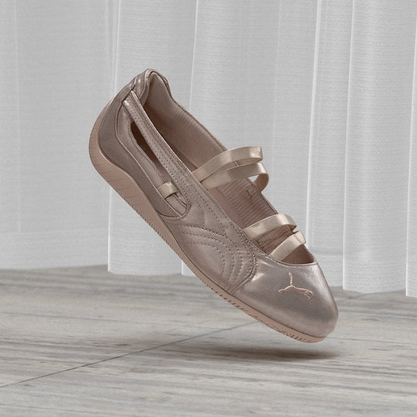 Puma SPEEDCAT BALLET - Ankle strap ballerina shoes - rose latte/silver-coloured size 38