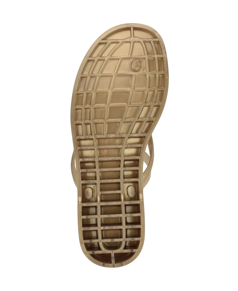 Tommy Hilfiger Women's Vedna Cutout Logo Jelly Thong Sandals size 41