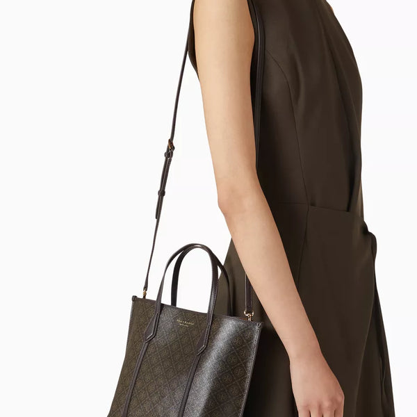 TORY BURCH Small Perry Tote Bag in Coated-canvas