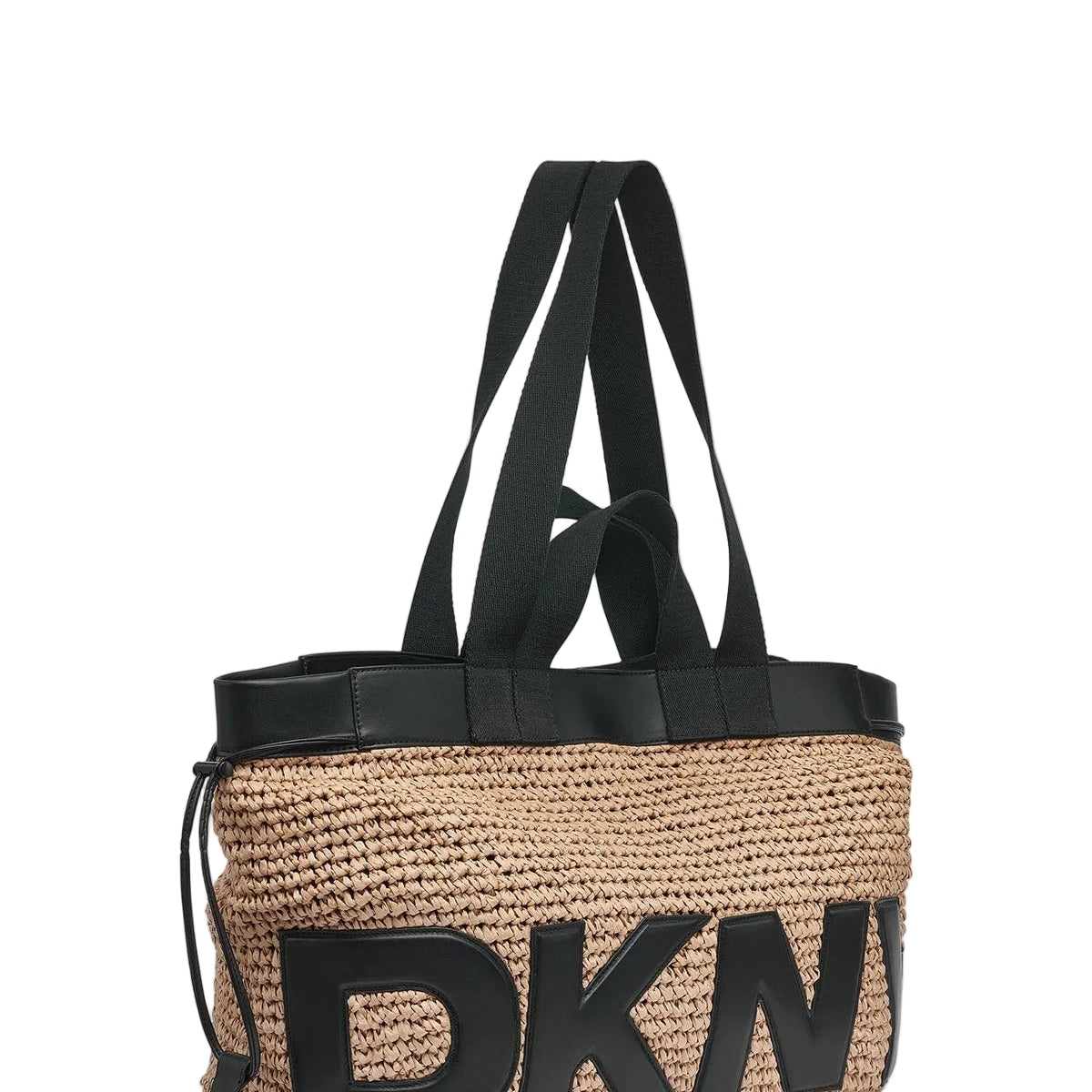 DKNY Bardot Raffia Logo Tote