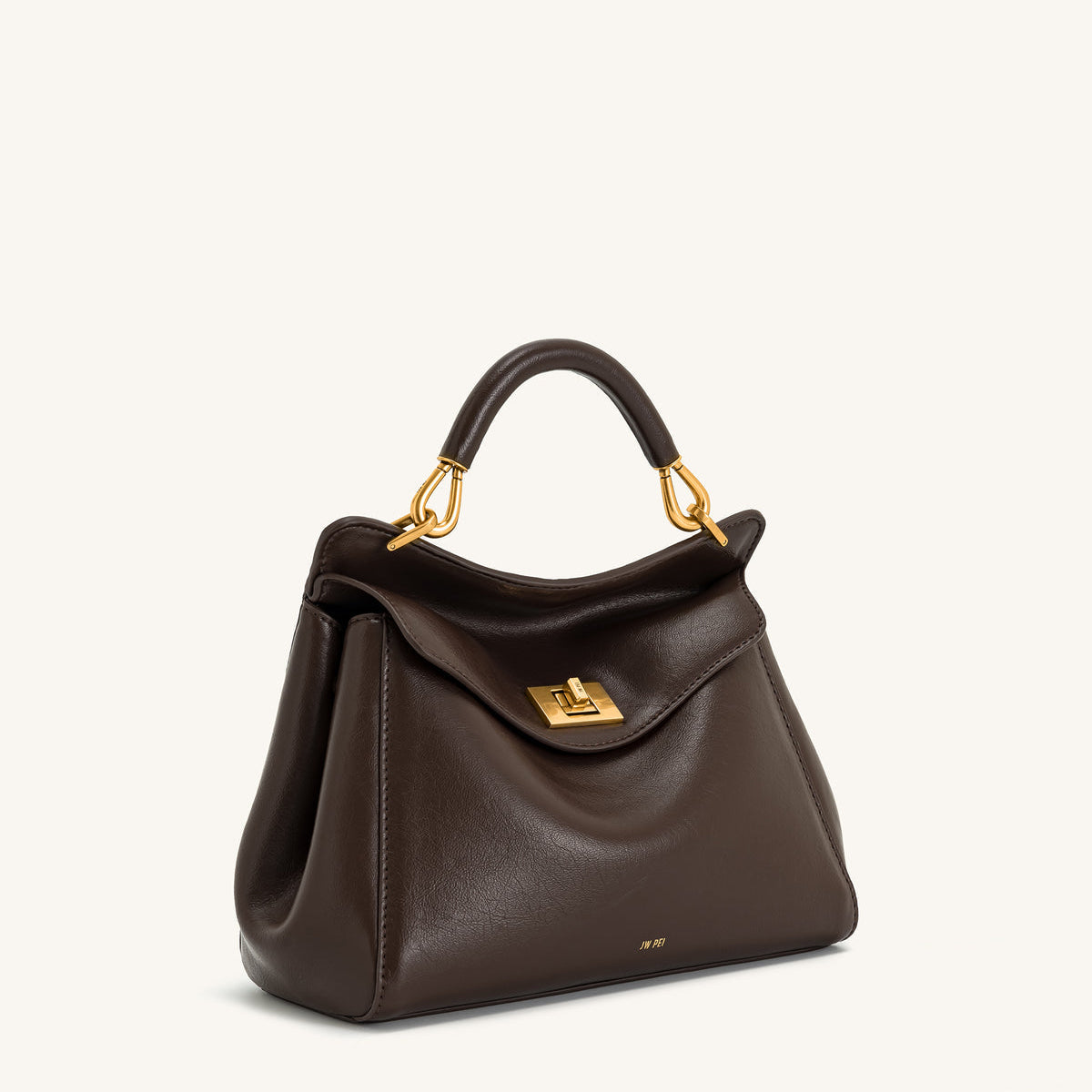 JW PEI Lucia Classic Top Handbag Dark Brown