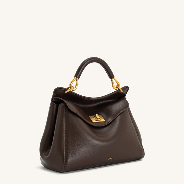 JW PEI Lucia Classic Top Handbag Dark Brown