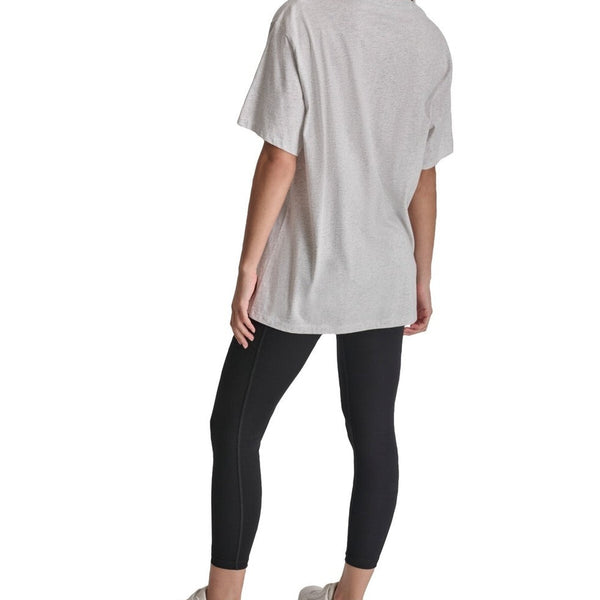 DKNY Sport Women Varsity Satin Logo T-Shirt size M