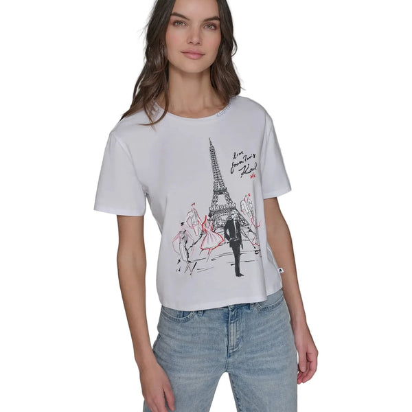 KARL LAGERFELD T-shirt Paris Sketch Logo