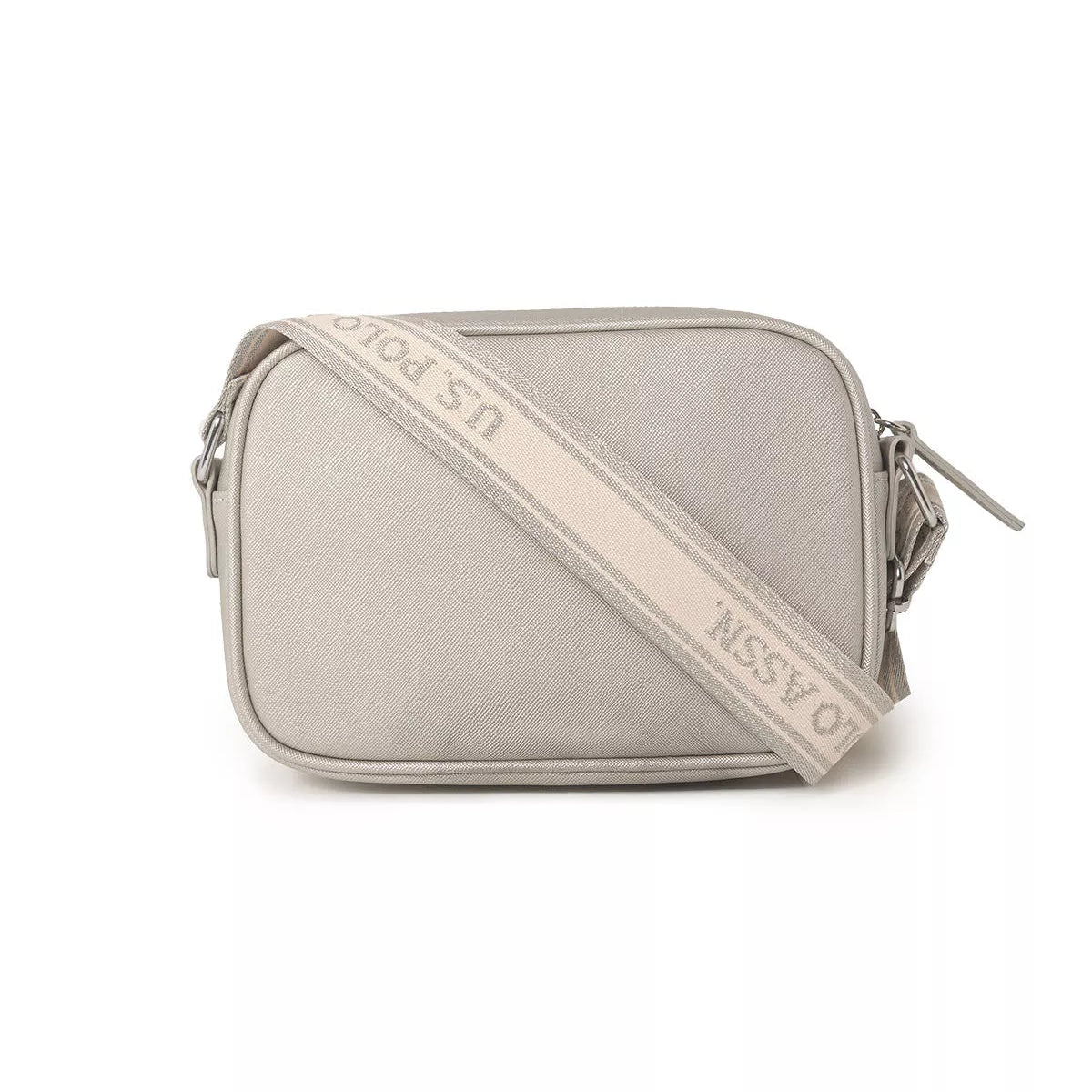 US Polo ASSN Classic Zip Crossbody Bag in Metalic