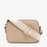 US Polo ASSN Classic Zip Crossbody Bag in Beige