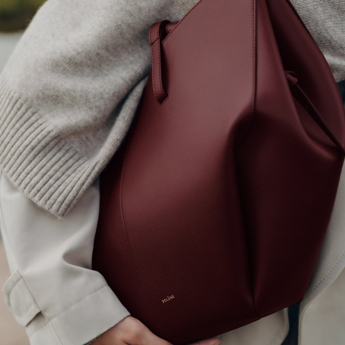 Polene Cyme edition textured black cherry