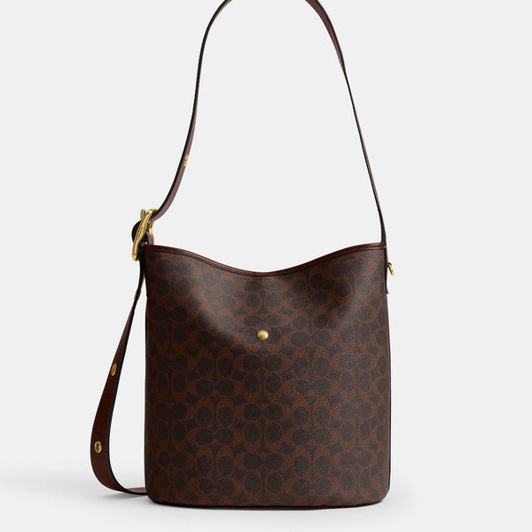 Coach Bleecker bucket bag made from signature canvas
