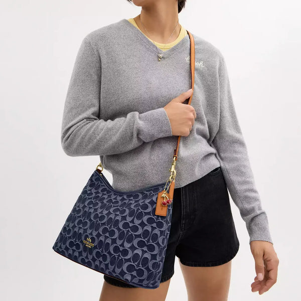 Coach Laurel Shoulder Bag In Signature Denim