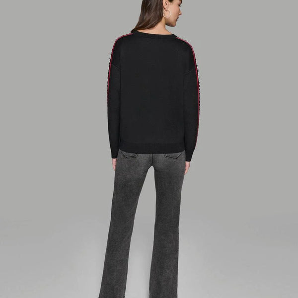 KARL CHARACTER SWEATER WITH LOGO TAPING size XL