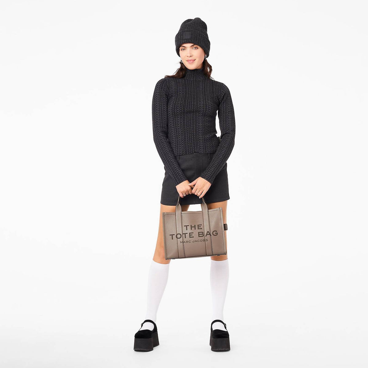 The leather medium tote bag Marc Jacobs