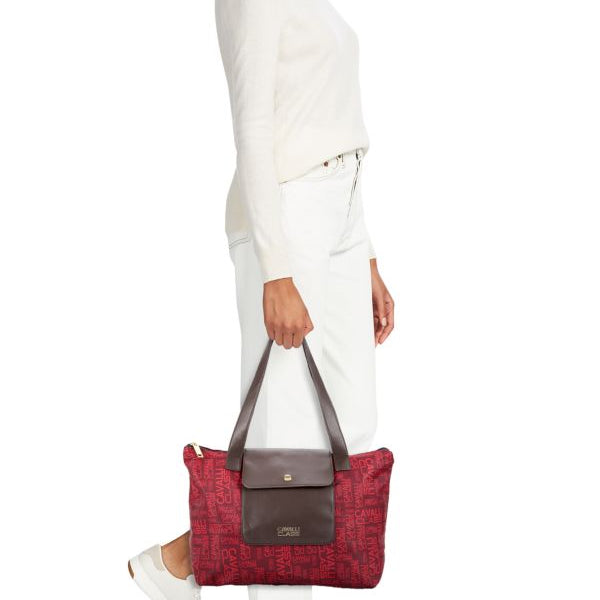 Cavalli Class by Roberto Cavalli Women's Red Colorblock Tote