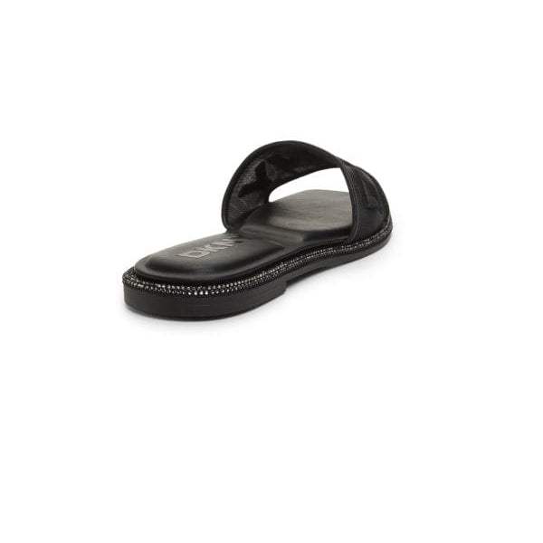 DKNY Badin Logo Embellished-Trim Flat Sandals