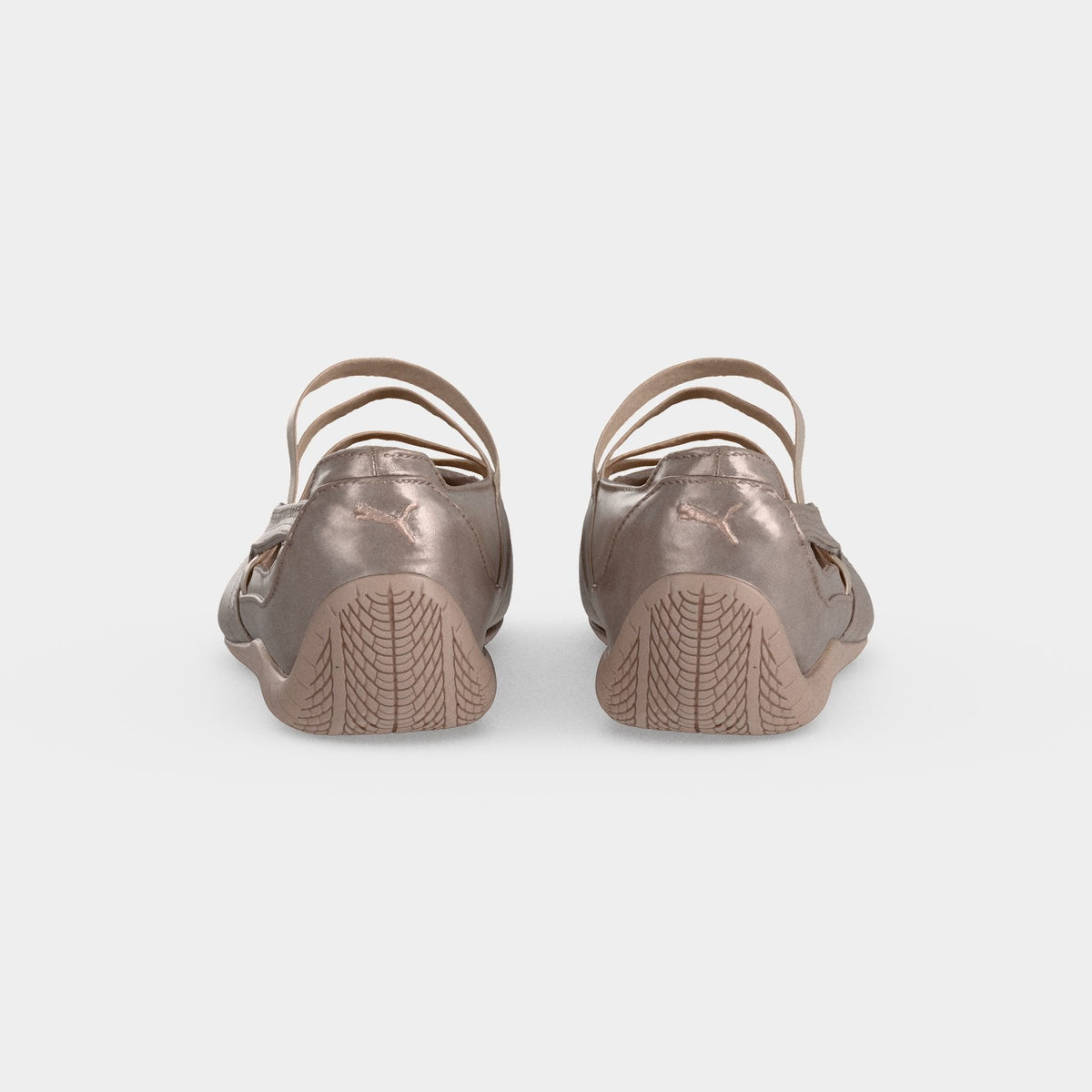 Puma SPEEDCAT BALLET - Ankle strap ballerina shoes - rose latte/silver-coloured size 39