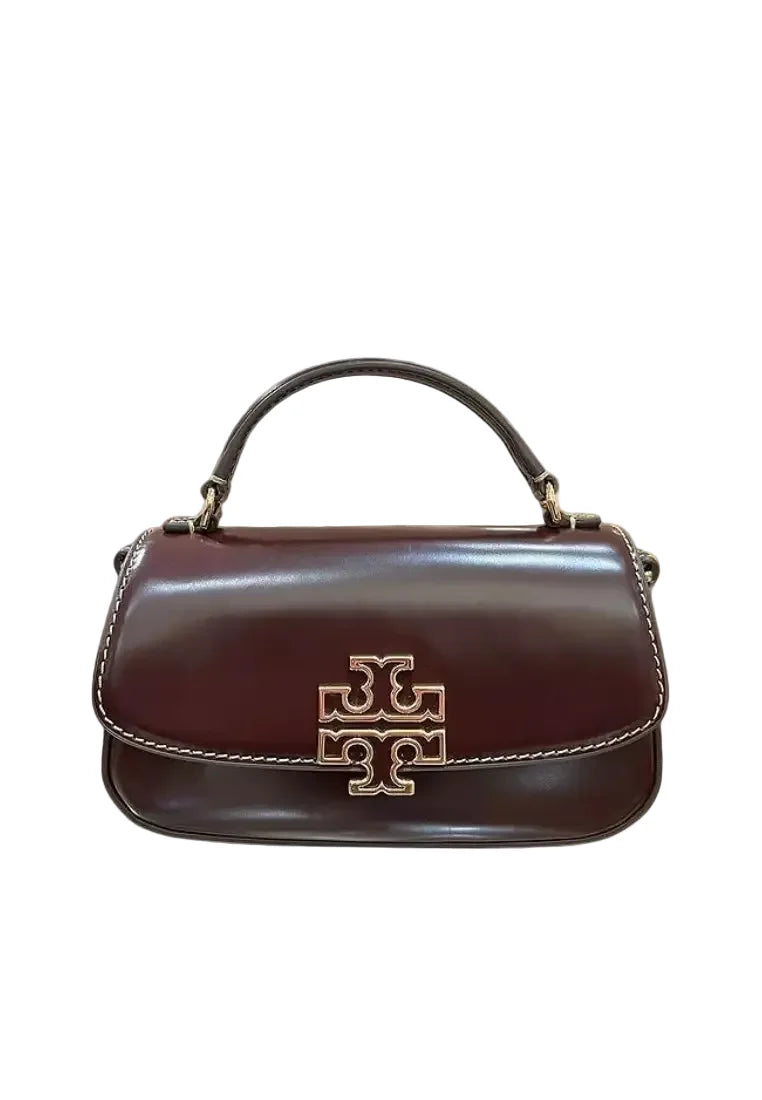 Tory Burch Britten Mini Top Handle Leather Crossbody Bag