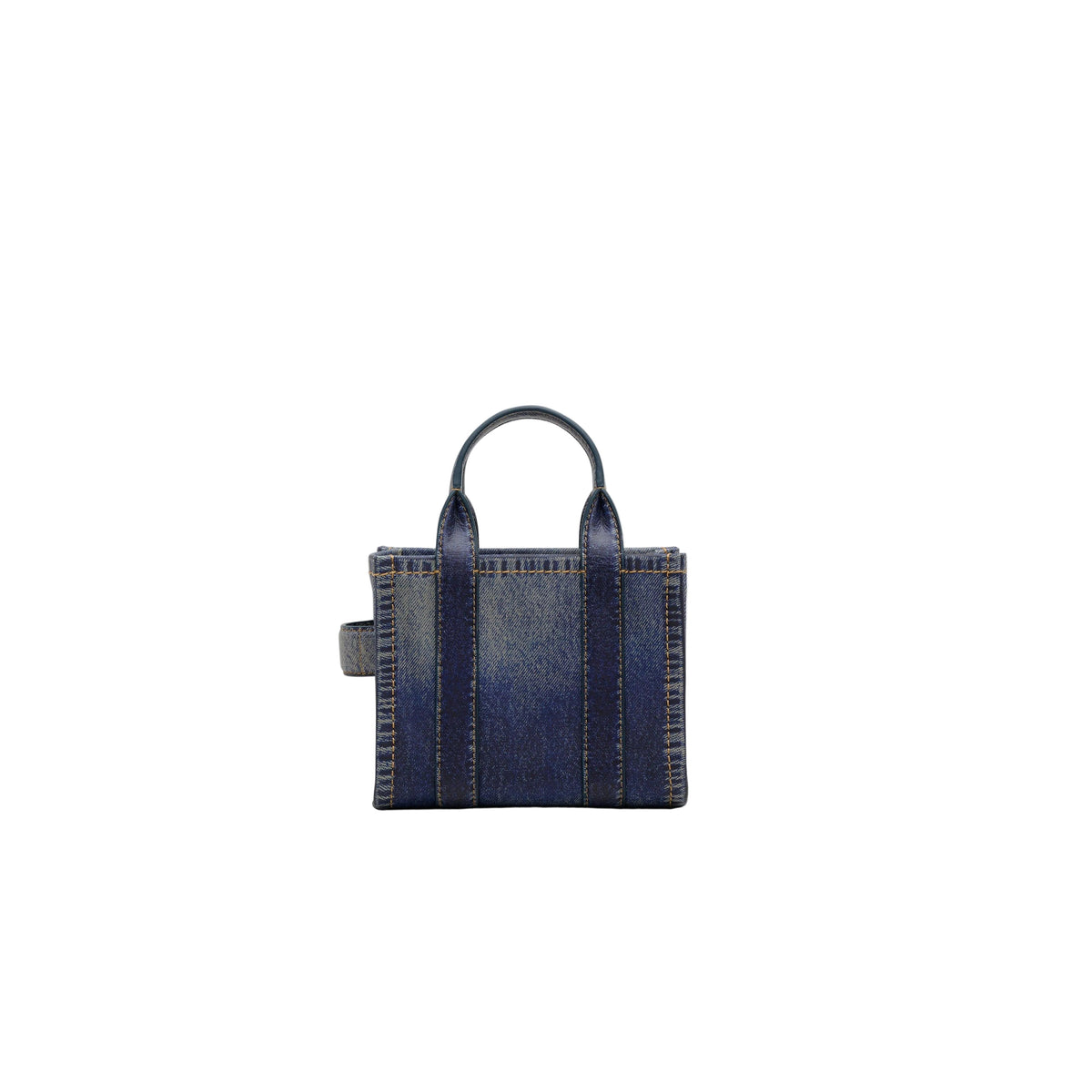 Marc Jacobs The Denim Printed Leather Micro Tote Bag